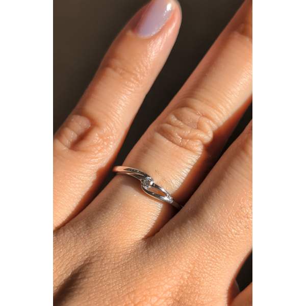 .05ct Diamond Solitaire Promise Ring Size 6.5 Image 2 Conti Jewelers Endwell, NY