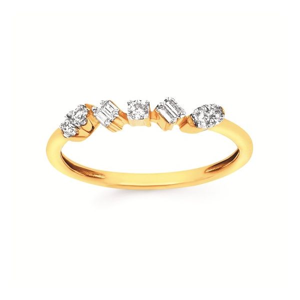 .13cttw Diamond Scatter Ring in 14k Yellow Gold Size 6.5 Conti Jewelers Endwell, NY