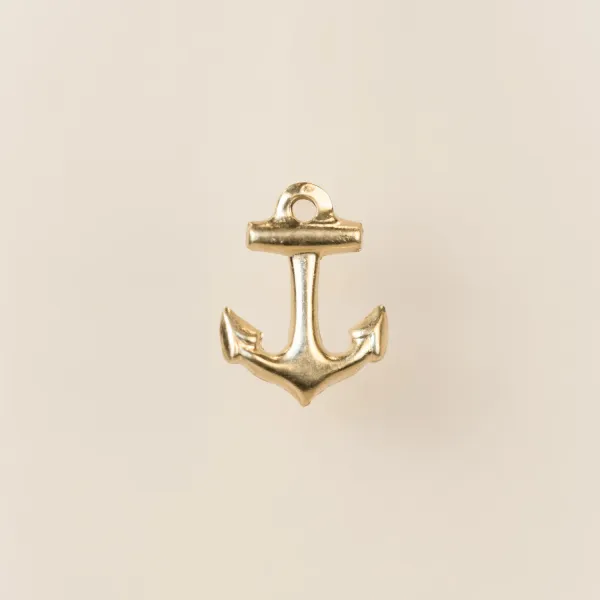 Yellow Gold Plated Anchor Charm Conti Jewelers Endwell, NY