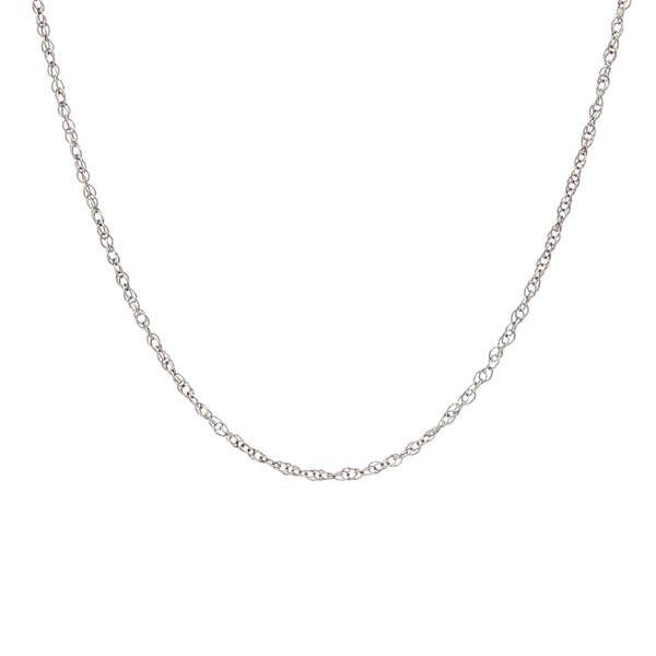 Chain Necklace in 10k White Gold 18" Conti Jewelers Endwell, NY
