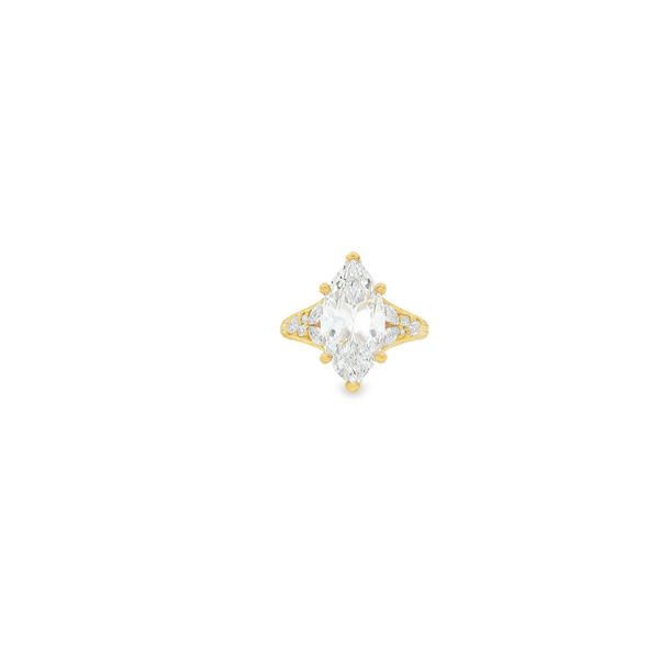 .42 Ctw. Split-Shank Marquis Diamond Semi-Mounting in 14k Gold Conti Jewelers Endwell, NY