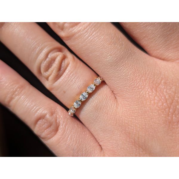 1.44 Ctw. Oval Diamond East-to-West Eternity Band in 14k Gold Image 2 Conti Jewelers Endwell, NY