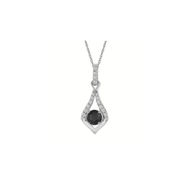 .66 Ctw. Sapphire & Diamond Pendant in 14k White Gold Conti Jewelers Endwell, NY