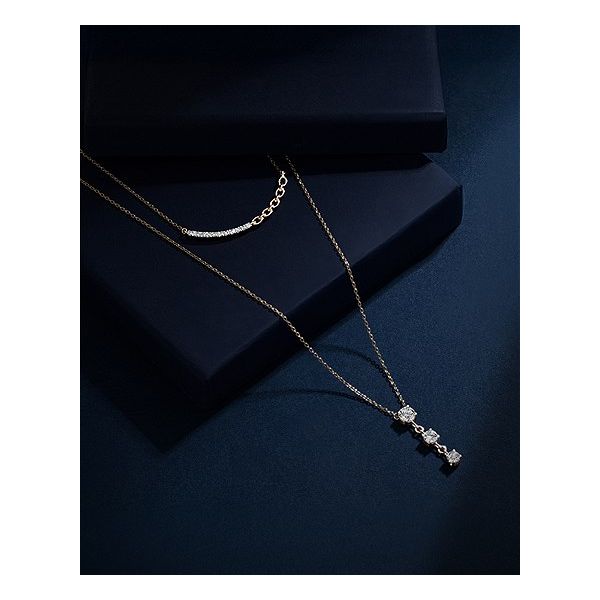 1/2 Ctw. Diamond Drop Pendant Necklace in 14k Yellow Gold Image 2 Conti Jewelers Endwell, NY