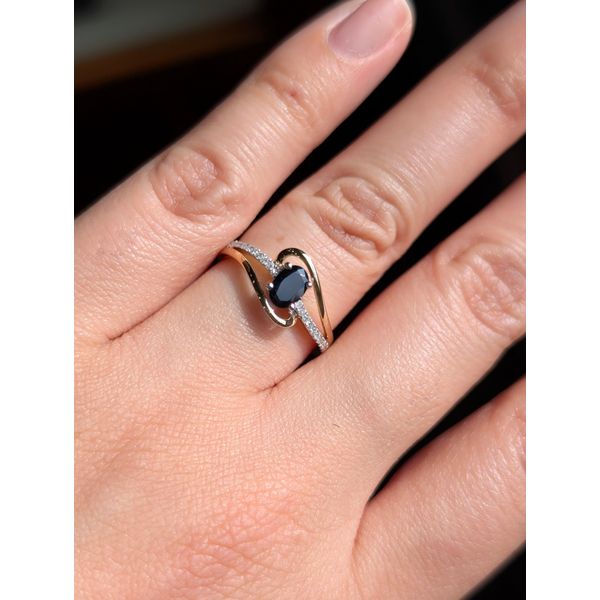 .65 Ctw. Sapphire & Diamond Fashion Ring in 14k Yellow Gold Image 2 Conti Jewelers Endwell, NY