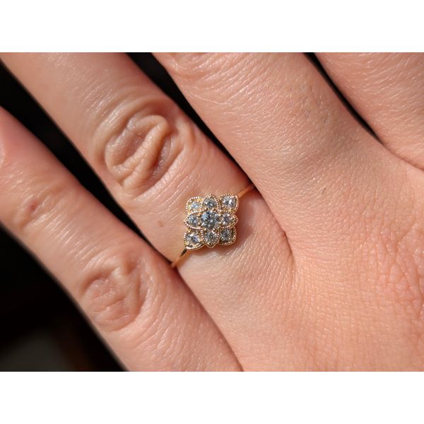 1/4 Ctw. Diamond Vintage-Inspired Fashion Ring in 14k Yellow Gold Image 3 Conti Jewelers Endwell, NY