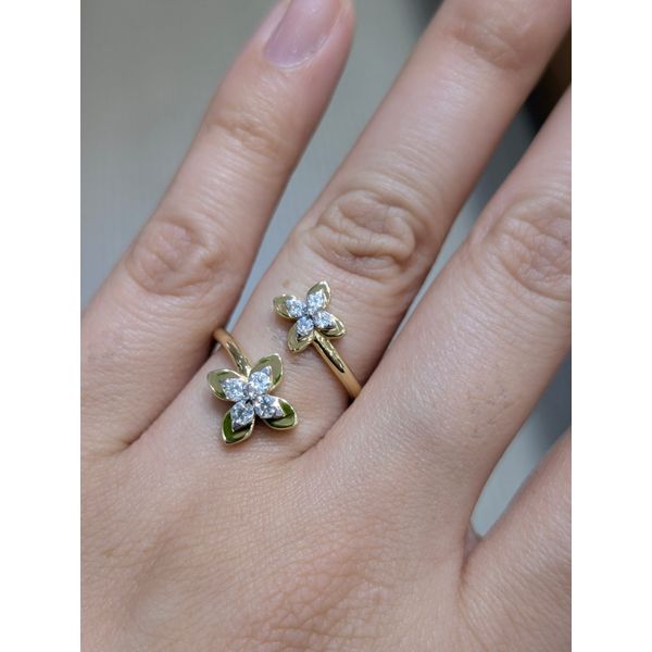 Magnolia Blossom Open Ring Image 2 Conti Jewelers Endwell, NY
