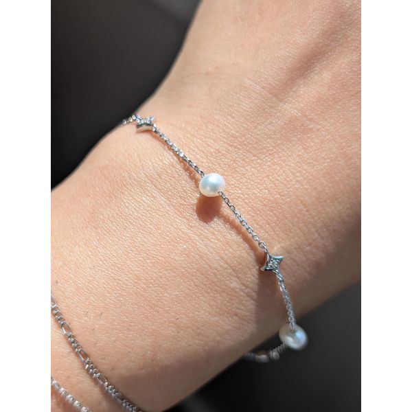 Sterling Silver Station Bracelet Image 2 Conti Jewelers Endwell, NY