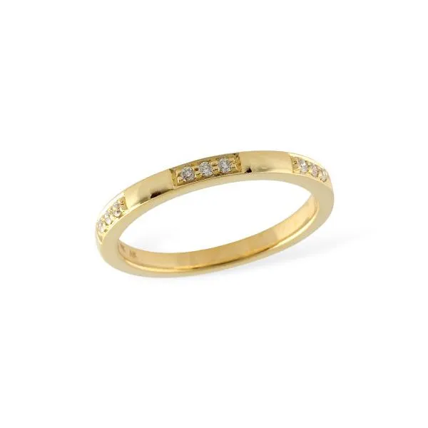 1/10ct tw. Diamond Semi-Eternity Wedding Band in 14k Yellow Gold Conti Jewelers Endwell, NY