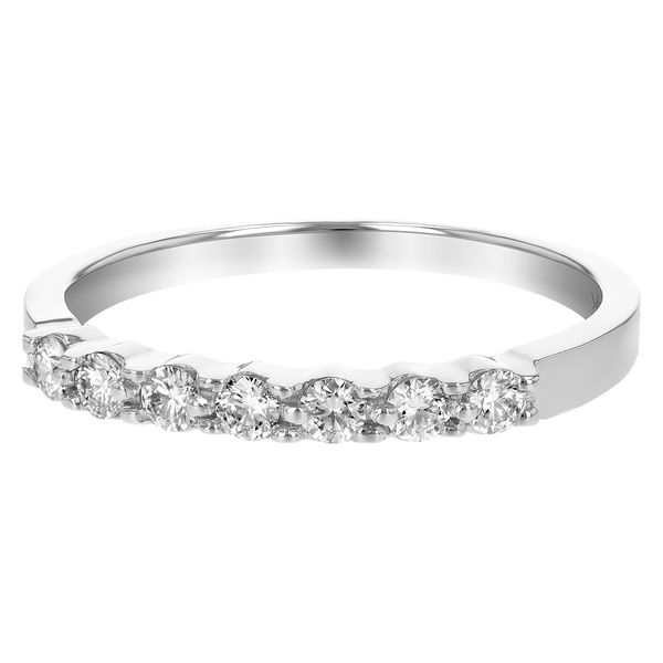 Seven Stone Prong-Set Diamond Wedding Band (1/4cttw) Image 3 Conti Jewelers Endwell, NY