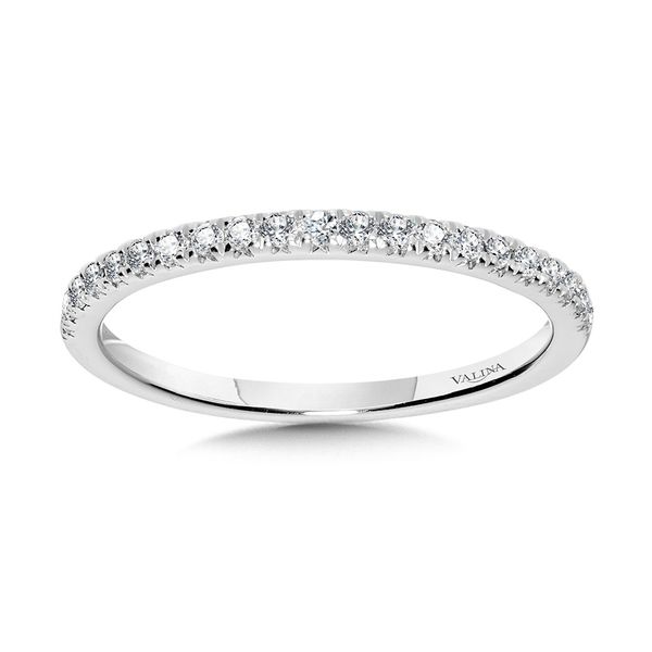 .21ct tw. Straight Diamond Wedding Band in 14k White Gold Conti Jewelers Endwell, NY