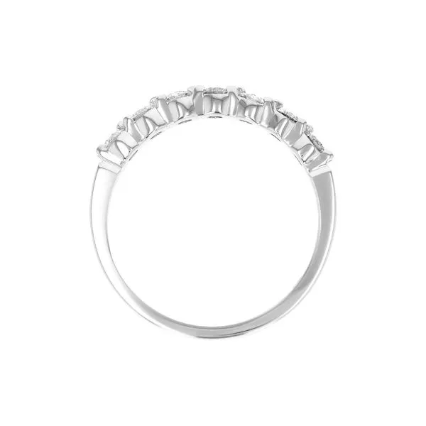 1/2 CT. T.W. Diamond Seven Stone Anniversary Band in 14K White Gold Image 2 Conti Jewelers Endwell, NY