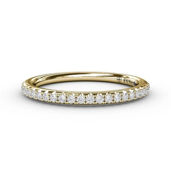 Split Prong Diamond Anniversary Band in 14k Yellow Gold Conti Jewelers Endwell, NY
