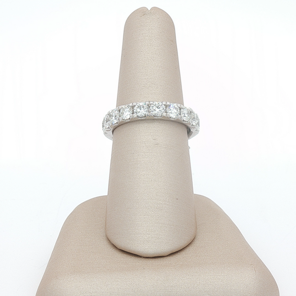 14k White Gold 1.40 Ctw Diamond Wedding Band Sz 7 Conti Jewelers Endwell, NY