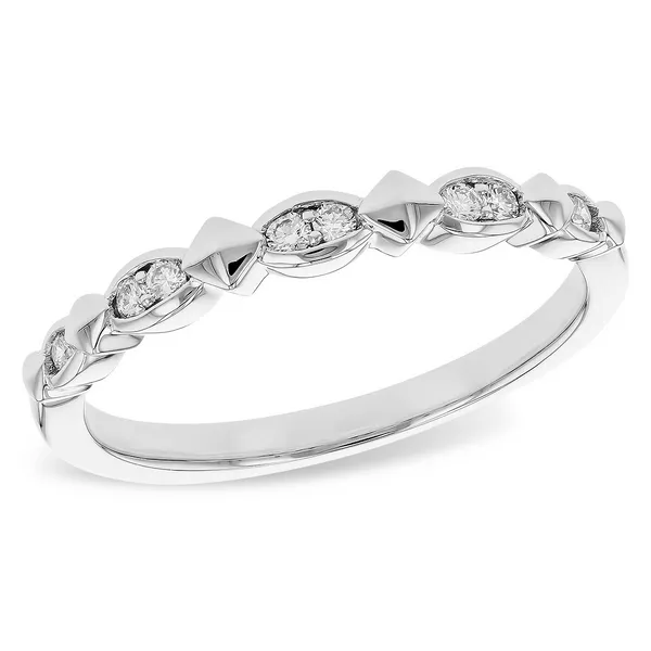 14k WG 1/10th Cttw Dia Wedding Band Sz 7 Conti Jewelers Endwell, NY