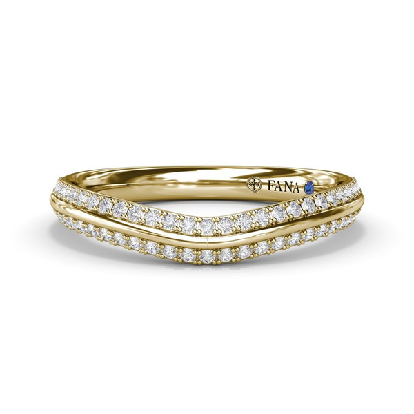 14k Yellow Gold Wedding Band 0.22cttw Diamond Sz 6.5 Conti Jewelers Endwell, NY