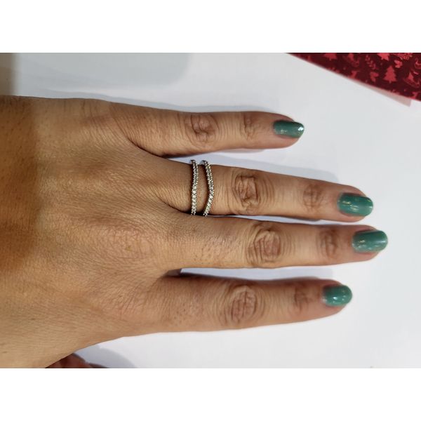 1/4 Ctw. Diamond Contour Bridal Insert In 14K White Gold Image 2 Conti Jewelers Endwell, NY