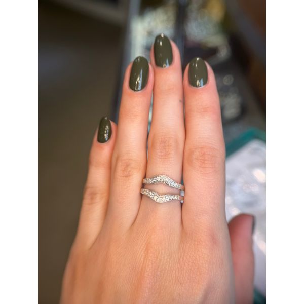 14k WG 0.26 Dia Milgrain Bridal Insert sz 6.5 Image 2 Conti Jewelers Endwell, NY