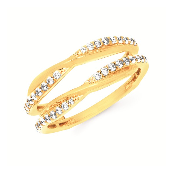 14k YG 0.33 Dia Twist Bridal Insert sz 6.5 Conti Jewelers Endwell, NY