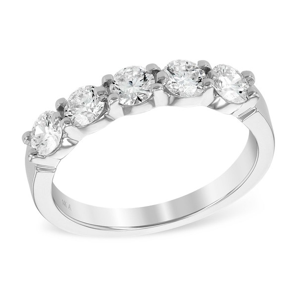 14k White Gold 1cttw Diamond Five Stone Ring Conti Jewelers Endwell, NY