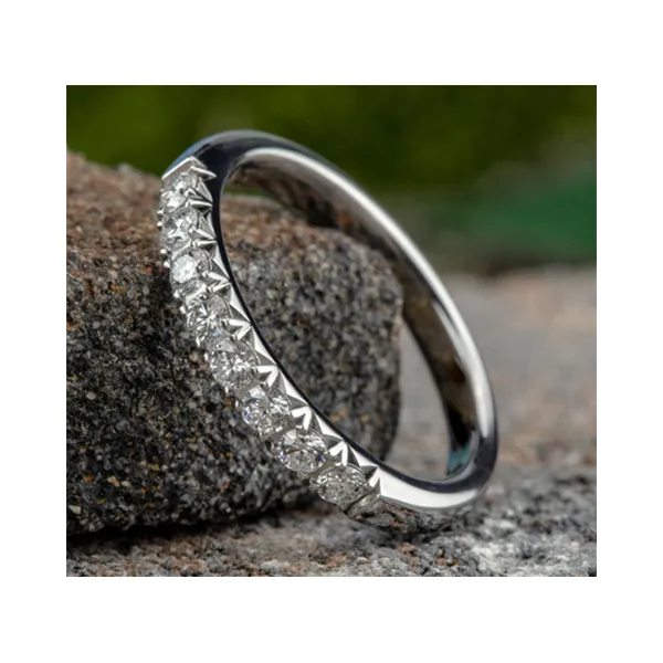 1/3 Ctw. Lab-Grown Diamond Wedding Band in 14k White Gold Image 2 Conti Jewelers Endwell, NY