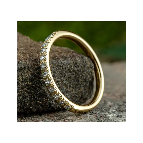 1/4 Ctw. Lab-Grown Diamond Wedding Band in 14k Yellow Gold Image 2 Conti Jewelers Endwell, NY