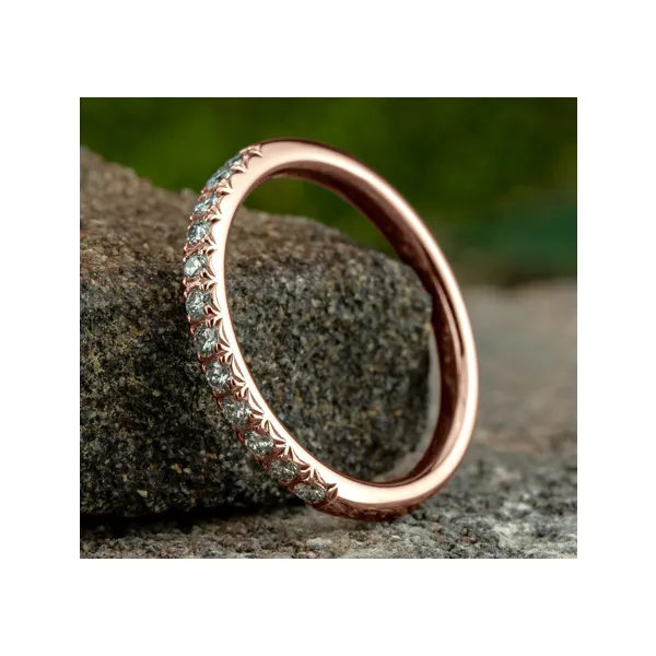 1/4 Ctw Lab Grown Diamond Wedding Band in 14k Rose Gold Image 2 Conti Jewelers Endwell, NY