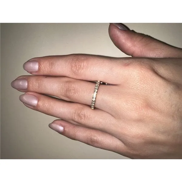 14k YG LAB .24ct Dia Wed Band 6.5 Sz Image 2 Conti Jewelers Endwell, NY