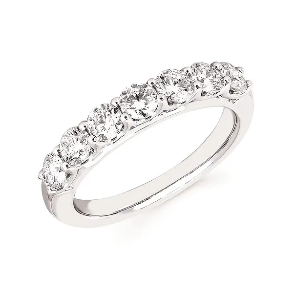 14k White Gold 1.05cttw Lab Diamond Anniversary Band Sz 6.5 Conti Jewelers Endwell, NY