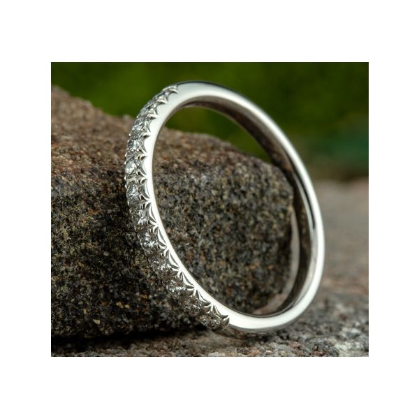 .24cttw Lab Grown Diamond Wedding Band in 14k White Gold Image 3 Conti Jewelers Endwell, NY