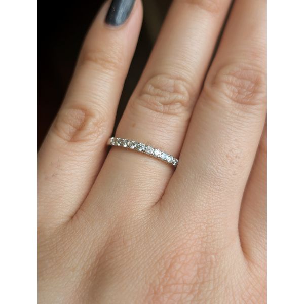 .24cttw Lab Grown Diamond Wedding Band in 14k White Gold Image 4 Conti Jewelers Endwell, NY