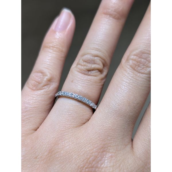 .24cttw Lab Grown Diamond Wedding Band in 14k White Gold Image 4 Conti Jewelers Endwell, NY
