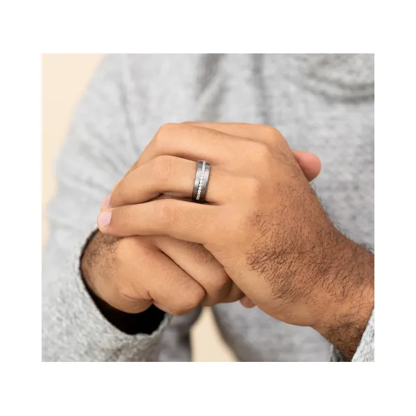 The Lincoln Mens Wedding Band Image 2 Conti Jewelers Endwell, NY