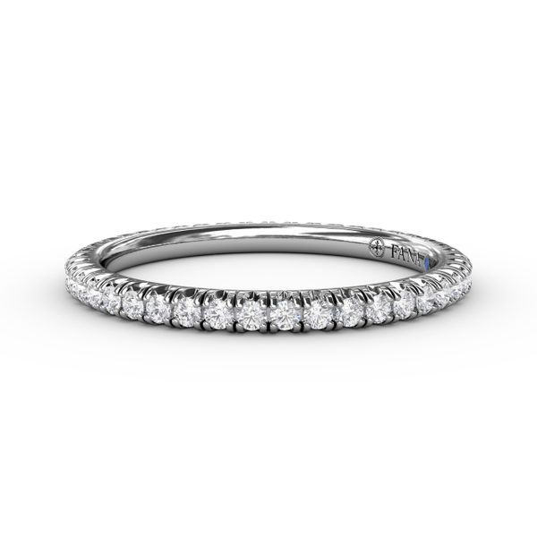 Delicate Modern Pave Anniversary Band Conti Jewelers Endwell, NY