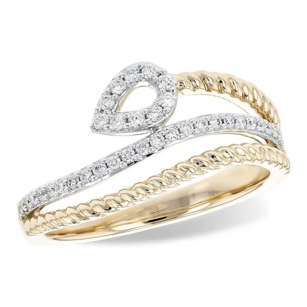 1/5ct. tw. Diamond Twisted Vine Ring in 14k White & Yellow Gold Conti Jewelers Endwell, NY