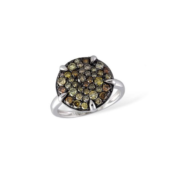 1.03ct tw. Brown, White, and Yellow Diamond Ring in 14k White Gold Conti Jewelers Endwell, NY