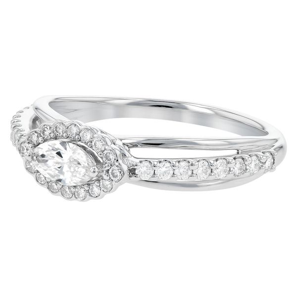 .87ct tw. East to West Marquise Diamond Ring in 14k White Gold Image 2 Conti Jewelers Endwell, NY