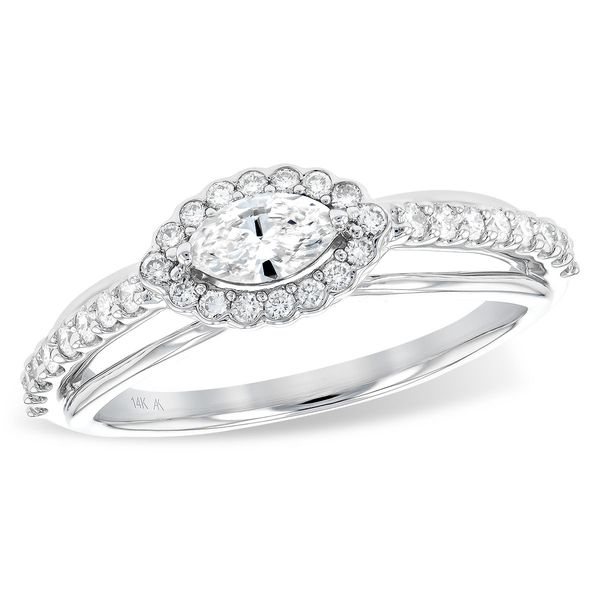.87ct tw. East to West Marquise Diamond Ring in 14k White Gold Conti Jewelers Endwell, NY