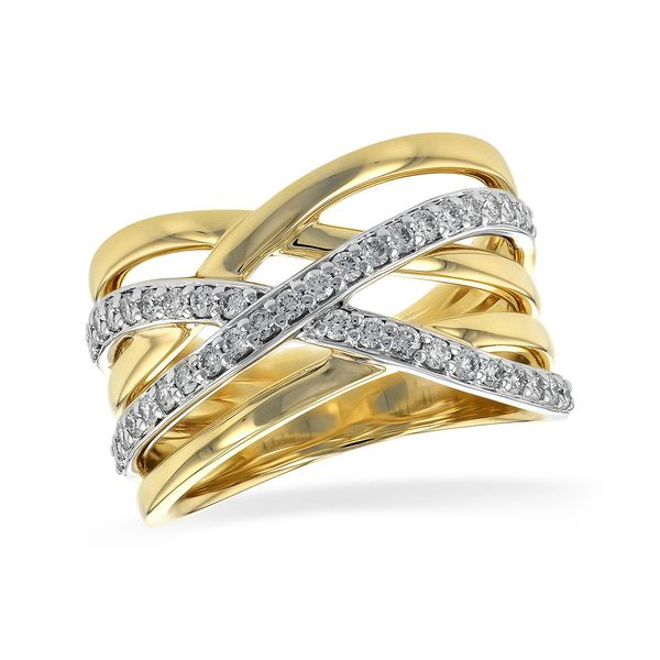 0.47ct Two-Tone Gold Vines Ring Conti Jewelers Endwell, NY