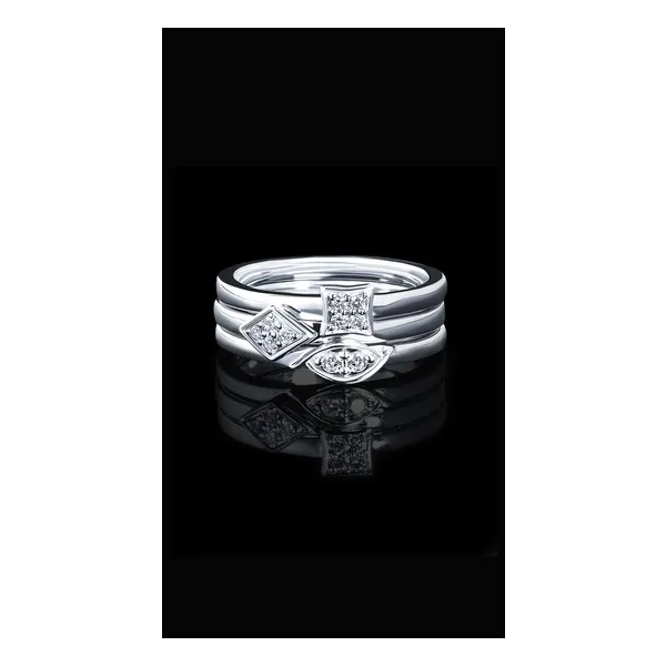 .05 Ctw. Diamond Stackable Ring In Sterling Silver Image 2 Conti Jewelers Endwell, NY