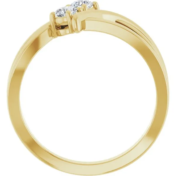 1/4 CTW Lab-Grown Diamond Two-Stone Ring in 14k Yellow Gold Image 2 Conti Jewelers Endwell, NY