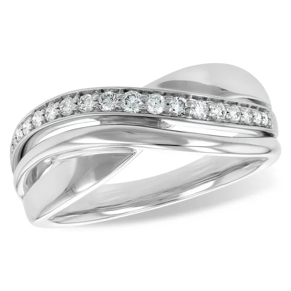 1/5 ctw Crossover Diamond Ring in White Gold Conti Jewelers Endwell, NY
