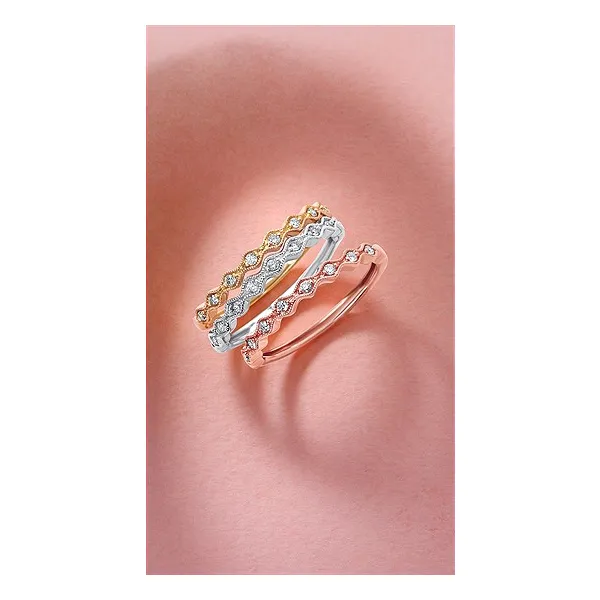 .08ct tw. Diamond Stackable Wedding Band in 14k Yellow Gold Image 2 Conti Jewelers Endwell, NY