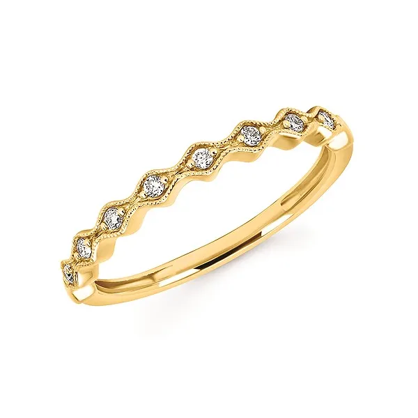 .08ct tw. Diamond Stackable Wedding Band in 14k Yellow Gold Conti Jewelers Endwell, NY