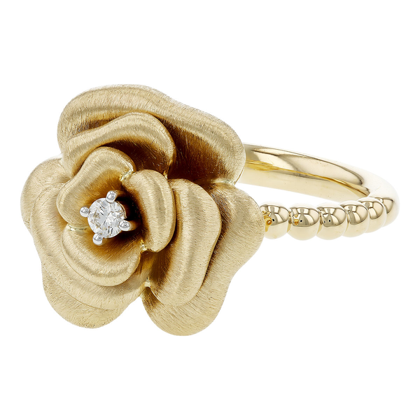 .05 Ctw. Diamond Rose Ring in 14k Yellow Gold Image 2 Conti Jewelers Endwell, NY