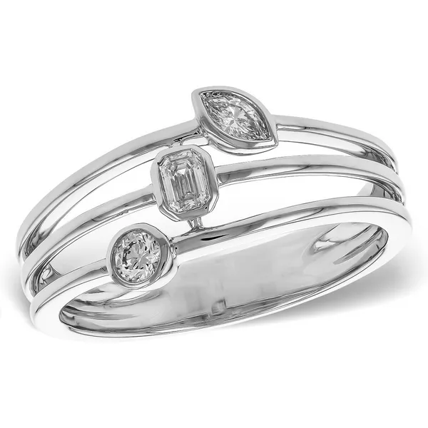 1/4ct. tw. Diamond Three-Stone Ring  in 14k White Gold Conti Jewelers Endwell, NY