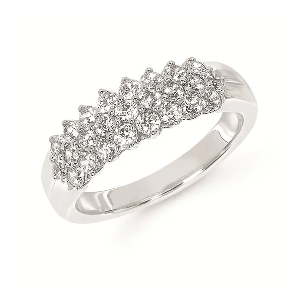 14k WG 1cttw Dia Cluster Ring Sz 7 Conti Jewelers Endwell, NY