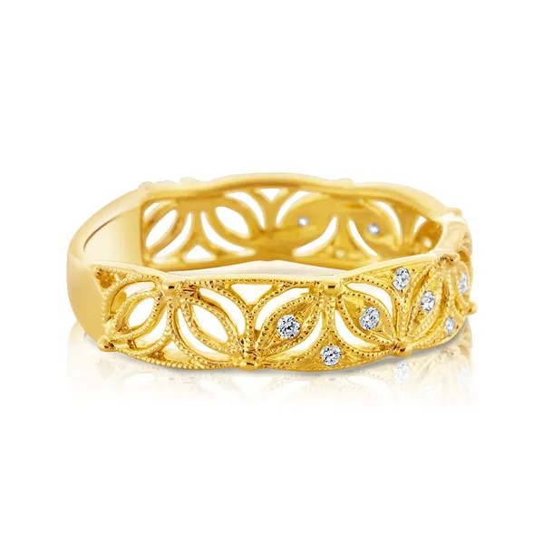 0.08 Ctw. Diamond Eyes Ring in 14k Yellow Gold Image 2 Conti Jewelers Endwell, NY