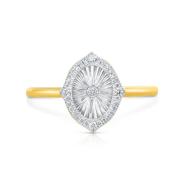 .09 Ctw Diamond Starburst Ring in 14k Yellow Gold Conti Jewelers Endwell, NY