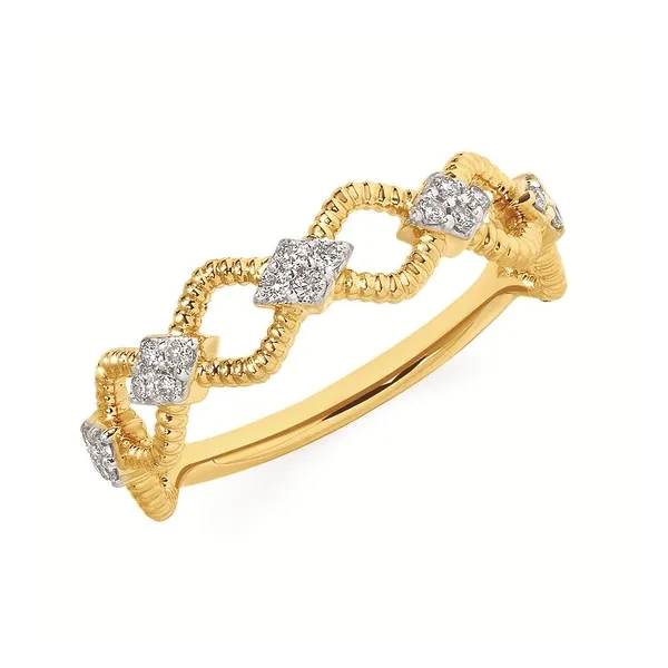 1/7 Ctw. Diamond Chain Link Ring In 14K Gold Conti Jewelers Endwell, NY